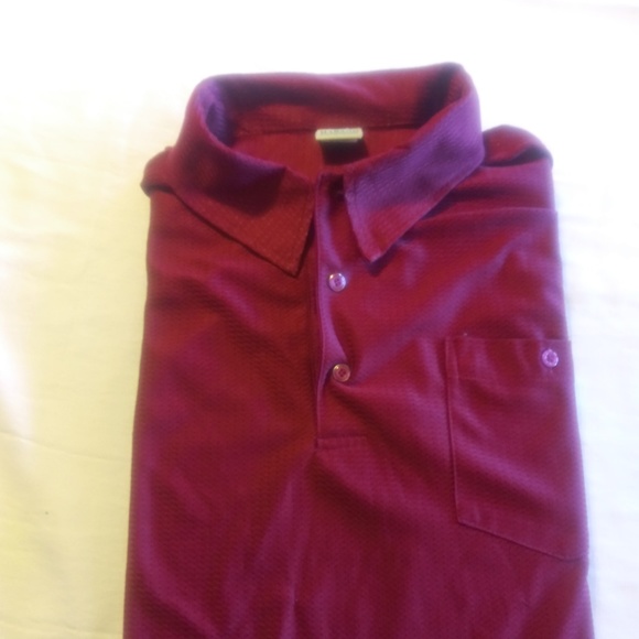 Haband Other - Haband Mens Short Sleeve Polo Shirt Burgundy Sz XL